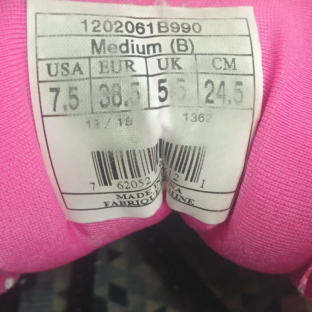 Brooks Launch 3 Womens Running Shoes Pink Grey Geometric Mosaic DNA Sneakers